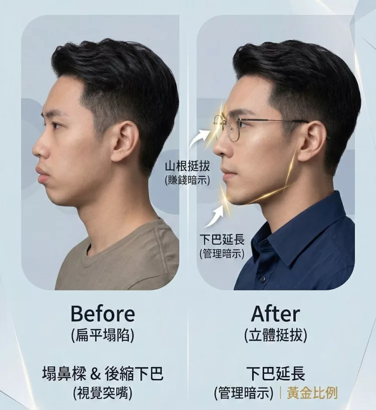 男性醫美全攻略|不動刀也能變帥?盤點男生最推薦的醫美項目 5 男性醫美前後對比:鼻樑、下巴塑形