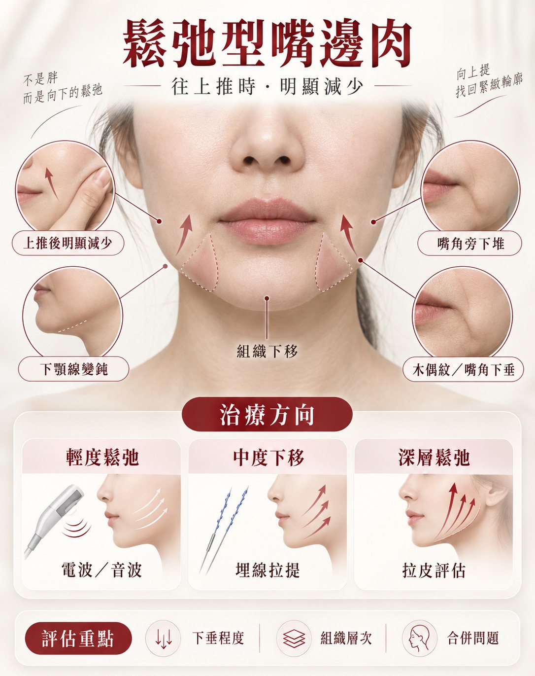 嘴邊肉怎麼消?醫美療程比較與治療順序完整解析 2 嘴邊肉醫美治療方向解析